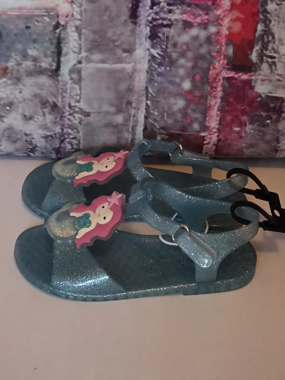 Sparkle Mermaid Jelly Sandals NWT